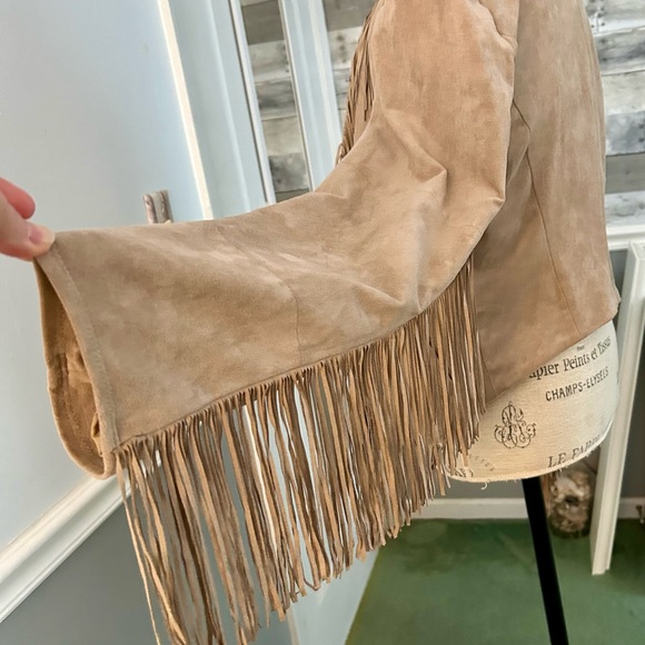Guess size L fringed faux suede jacket - Picture 5 of 10